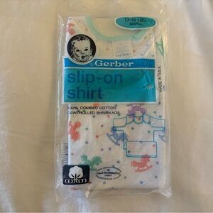Gerber Slip-On Shirt with Colorful Rocking Horse Print